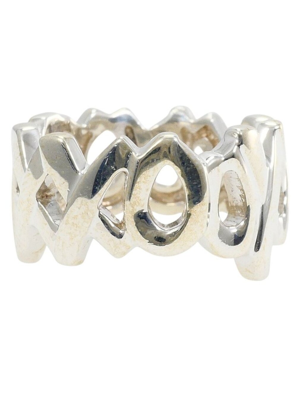 Tiffany & Co Love & Kiss 925 Sterling Silver Ring